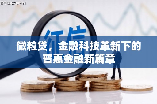 梁平微粒贷，金融科技革新下的普惠金融新篇章