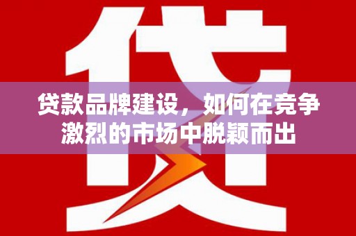 梁平贷款品牌建设，如何在竞争激烈的市场中脱颖而出
