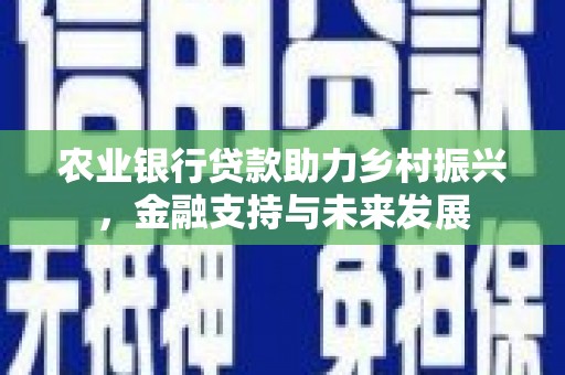 梁平农业银行贷款助力乡村振兴，金融支持与未来发展