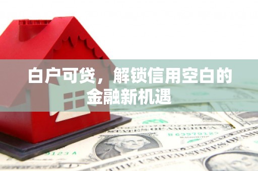 梁平白户可贷，解锁信用空白的金融新机遇