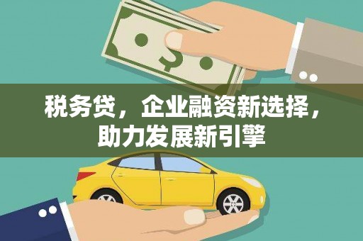 梁平税务贷，企业融资新选择，助力发展新引擎