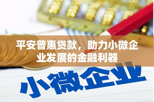 梁平平安普惠贷款，助力小微企业发展的金融利器