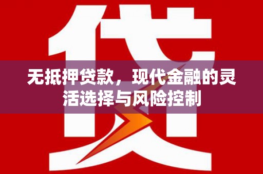 梁平无抵押贷款，现代金融的灵活选择与风险控制
