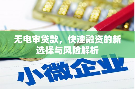 梁平无电审贷款，快速融资的新选择与风险解析