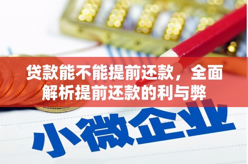 梁平贷款能不能提前还款，全面解析提前还款的利与弊