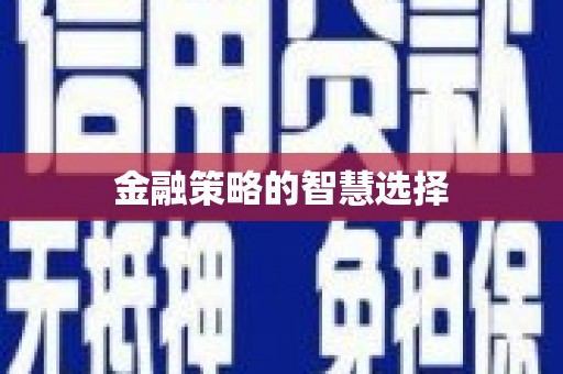 梁平金融策略的智慧选择