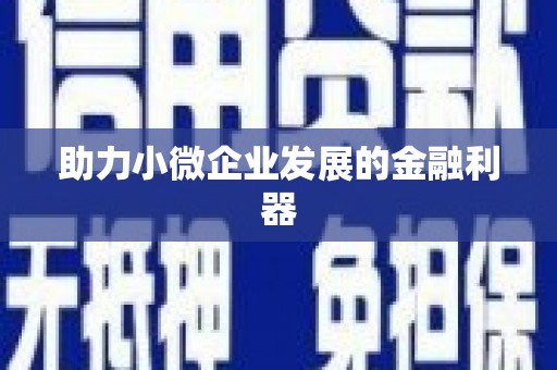 梁平助力小微企业发展的金融利器